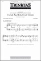 I Love All Beauteous Things SATB choral sheet music cover